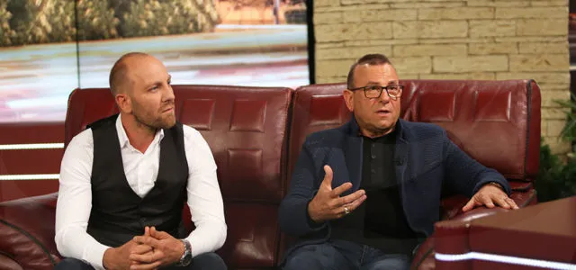 Vasil and Pavel Jekov explaining safe driving on Slavi's Show